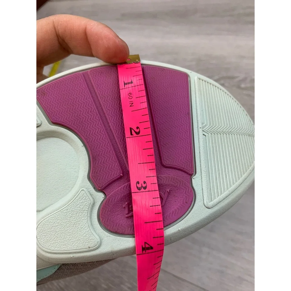 Vionic Krisha Walking Sneakers Taupe Mint Green Orthotic Shoes Women's 7 Wide